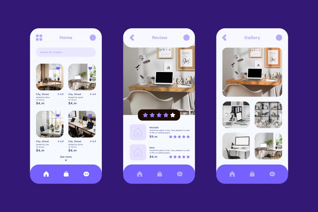 A clean, well-structured website wireframe or a screenshot of a fast-loading mobile real estate site