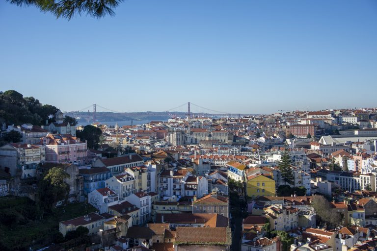 Lisabon - City view from castle