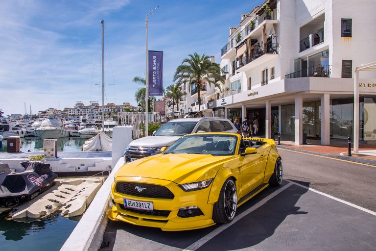 Sports car in Puerto Banus, Marbella